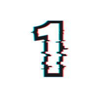 Glitch Effect Number One Digital Distortion Style png