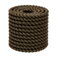 Stack of Brown Twisted Rope Nautical and Rustic Texture png