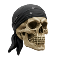 Skull in Bandana Memento Mori with a Modern Twist png