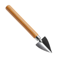 Small Garden Trowel with Wooden Handle, Isolated on Transparent Background png