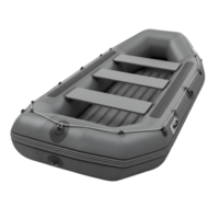 Gray Inflatable Raft Boat for Water Recreation png