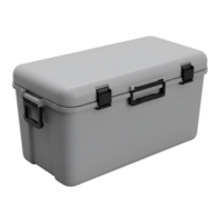 Durable Grey Plastic Storage Container with Secure Latches png