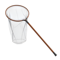 Butterfly Net with Wooden Handle Isolated on Transparent Background png