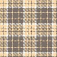 Metallic Light Peach and Iridescent Medium Grey Seamless Tartan Textile Design vector