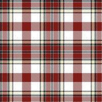 Modern Seamless Tartan in Rich White tones Textile Design Variant 2504 vector