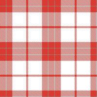 Muted Scarlet Seamless Tartan with Warm Cool Grey accents Textile Design vector