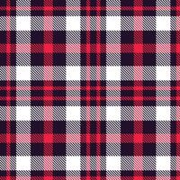 Muted Midnight and Iridescent Pinky Red Seamless Tartan Textile Design vector