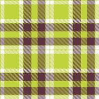 Metallic Pea and Metallic White Seamless Tartan Textile Design vector