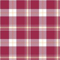 Modern Seamless Tartan in Vivid White tones Textile Design Variant 2813 vector