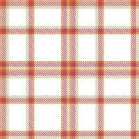 Light Rusty Orange and Dark Dusty Red Seamless Tartan Textile Design vector