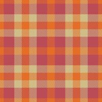 Iridescent Rusty Orange and Deep Dusty Red Seamless Tartan Textile Design vector