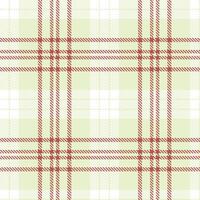 Modern Muted Eggshell Seamless Tartan Textile Design vector