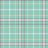 Modern Seamless Tartan in Soft Pale Teal tones Textile Design vector