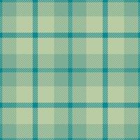 Modern Seamless Tartan in Warm Dark Cyan tones Textile Design vector