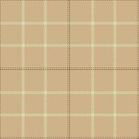 Dusty Toupe and Light Dark Taupe Seamless Tartan Textile Design vector