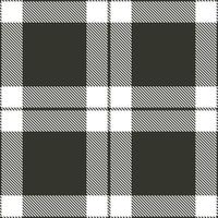 Dark Charcoal Seamless Tartan with Soft White accents Textile Design vector