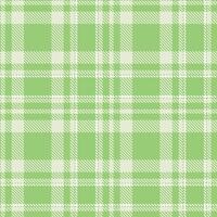 Modern Seamless Tartan in Iridescent Light Moss Green tones Textile Design vector
