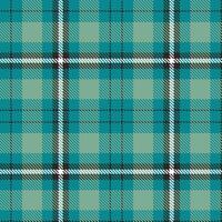 Modern Seamless Tartan in Dusty Dark Cyan tones Textile Design vector
