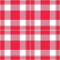 Modern Seamless Tartan in Bright Pinky Red tones Textile Design vector