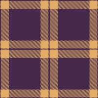 Modern Seamless Tartan in Cool Eggplant tones Textile Design vector
