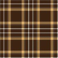 Deep Chocolate and Iridescent White Seamless Tartan Textile Design vector
