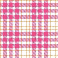 Iridescent White Seamless Tartan with Deep Apricot accents Textile Design vector