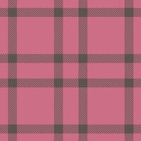 Dusty Muted Pink Seamless Tartan with Muted Charcoal Grey accents Textile Design vector