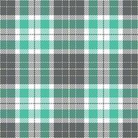 Dusty Slate Grey Seamless Tartan with Cool White accents Textile Design vector