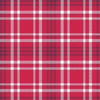Deep Ruby and Iridescent White Seamless Tartan Textile Design vector