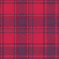Modern Muted Ruby Seamless Tartan Textile Design vector