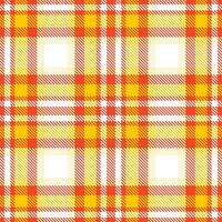 Modern Seamless Tartan in Deep Orangered tones Textile Design vector
