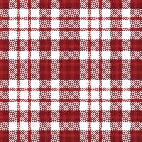 Modern Soft Carmine Seamless Tartan Textile Design vector