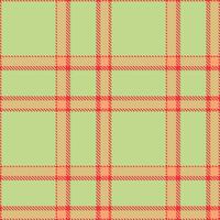 Modern Seamless Tartan in Soft Neon Red tones Textile Design vector