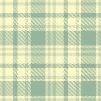 Cool Egg Shell and Deep Beige Seamless Tartan Textile Design vector