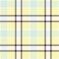Light White Seamless Tartan with Soft Light Tan accents Textile Design vector
