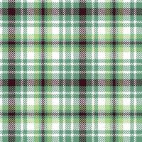 Modern Seamless Tartan in Soft Slate Green tones Textile Design vector