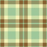 Deep Lichen and Iridescent Dirt Brown Seamless Tartan Textile Design vector