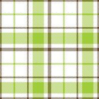Cool White and Soft Cocoa Seamless Tartan Textile Design vector