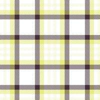 Iridescent White and Cool Yellowish Tan Seamless Tartan Textile Design vector