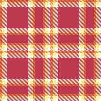 Modern Seamless Tartan in Smoky Dusty Orange tones Textile Design vector