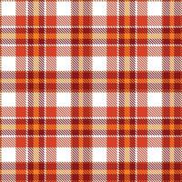 Modern Seamless Tartan in Cool Indian Red tones Textile Design vector