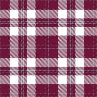 Modern Seamless Tartan in Muted Merlot tones Textile Design vector