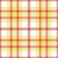 Modern Muted Light Red Seamless Tartan Textile Design vector