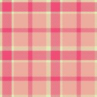 Modern Seamless Tartan in Neon Ecru tones Textile Design vector