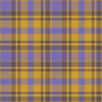 Bright Ochre and Light Slate Grey Seamless Tartan Textile Design vector