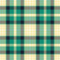 Modern Seamless Tartan in Soft Pale Peach tones Textile Design vector