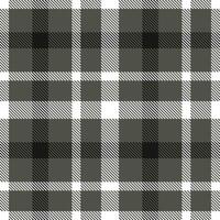 Modern Seamless Tartan in Warm Charcoal Grey tones Textile Design vector