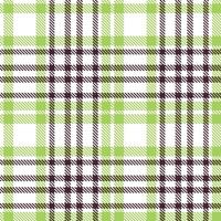 Deep White Seamless Tartan with Soft Dark Plum accents Textile Design vector