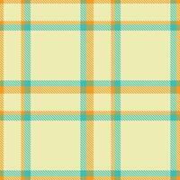 Dark Tangerine and Dark Egg Shell Seamless Tartan Textile Design vector