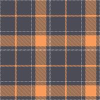 Deep Charcoal Grey and Neon White Seamless Tartan Textile Design vector